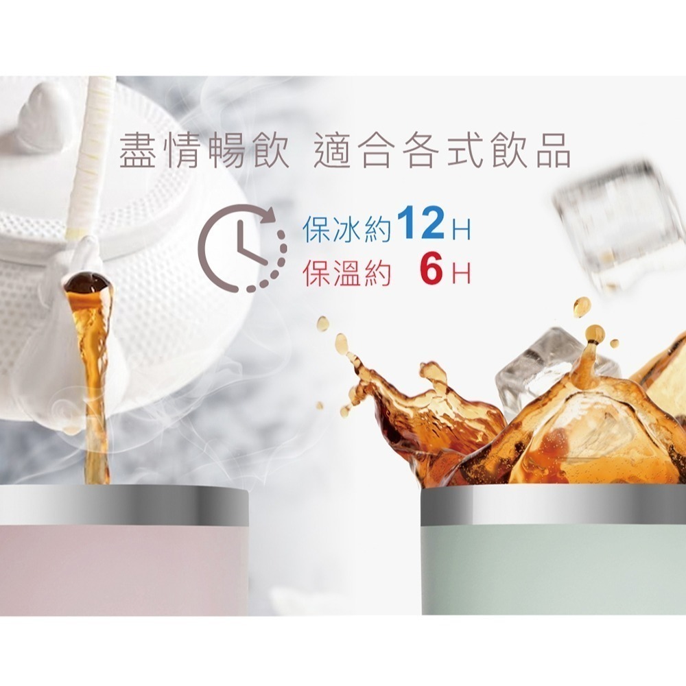 【7-ELEVEN門市團購】🔥【日本Hirone】1200ml雙飲鈦陶瓷冰壩杯-粉｜極致保冰X雙飲設計✨-細節圖3