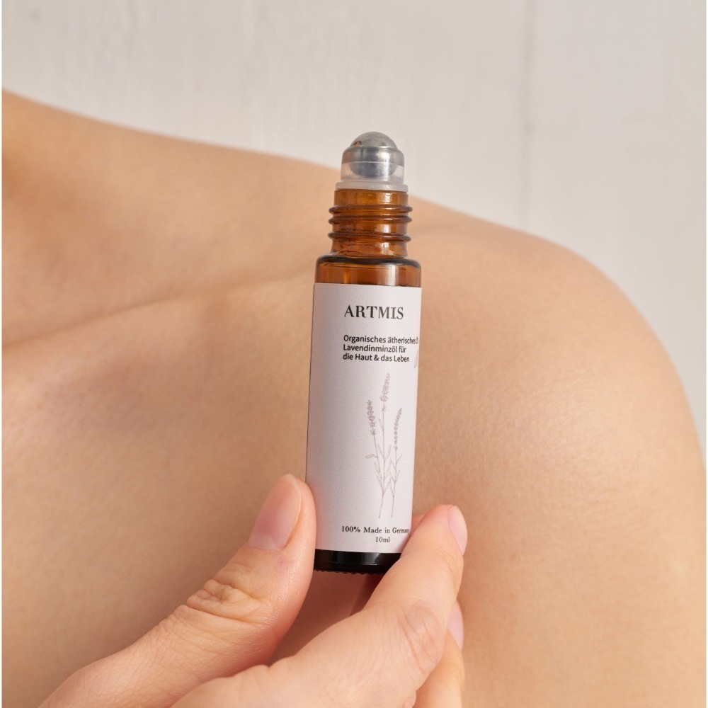 【ARTMIS 德國原裝植靈油滾珠瓶】100%有機薰衣草×胡椒薄荷精油｜舒壓放鬆 × 提神醒腦 × 肌肉舒緩-細節圖3