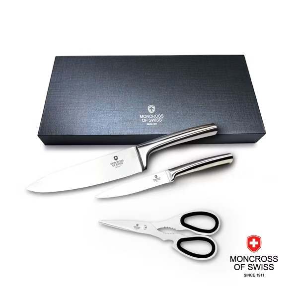 🔪【瑞士MONCROSS】超鋒利刀剪3件組｜好握又耐用，料理超順手！-細節圖2