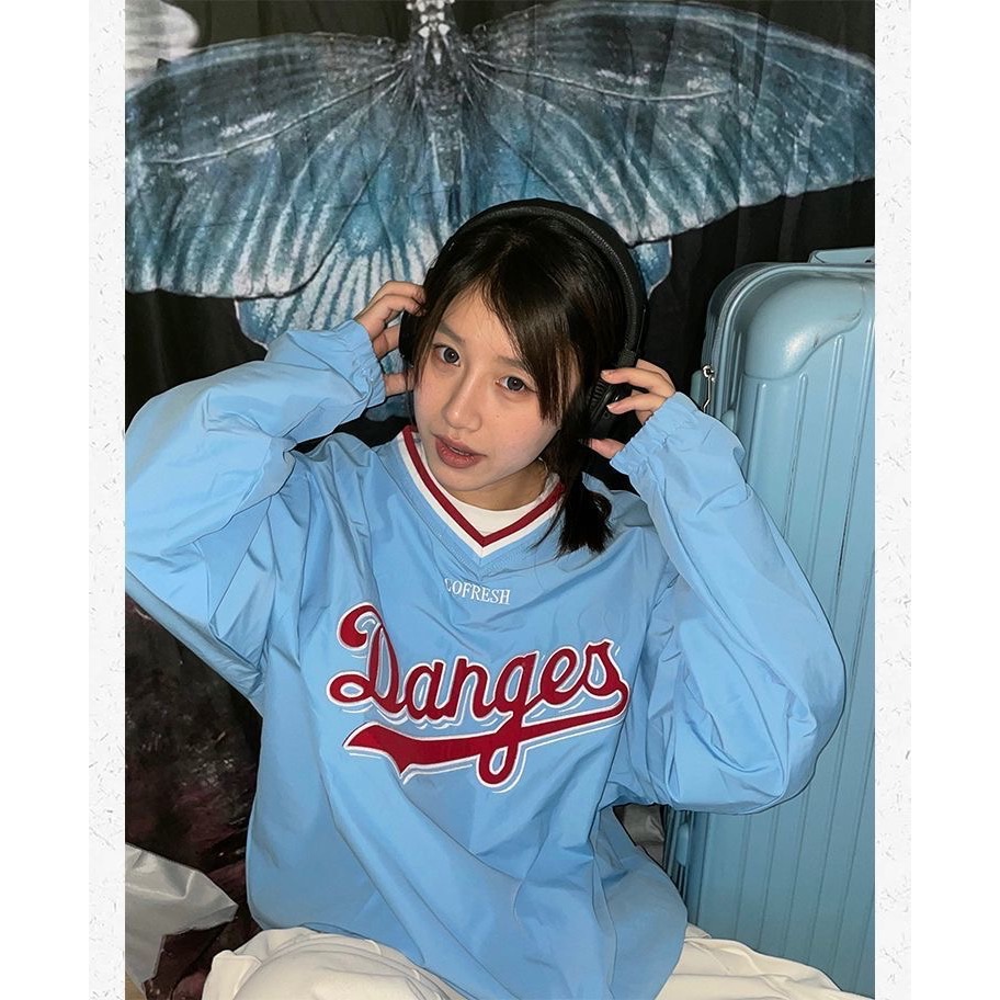 美式休閒風衝鋒衣長袖上衣-規格圖6