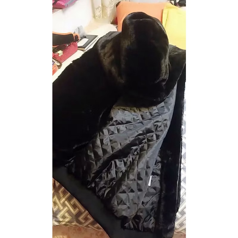 ￼現貨！輕奢質感💓毛毛大衣超柔軟加厚重磅大衣毛毛外套gigi連帽外套大衣外套大碼長版外套夾克毛絨外套連帽大衣毛大衣毛毛-細節圖5