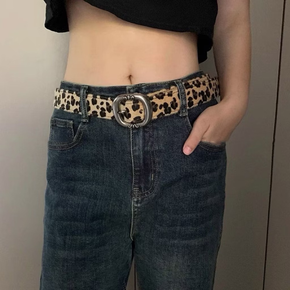 ￼現貨！韓系質感豹紋皮帶海馬毛腰帶歐美風皮帶潮流街頭配件時尚穿搭歐美風腰帶皮帶克羅金屬扣腰帶褲腰帶豹紋腰帶豹紋動物紋豹紋-細節圖5