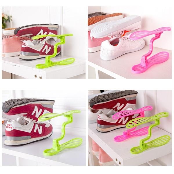 雙層鞋架 多功能鞋子收納架 宿舍鞋架 Z型鞋架 鞋櫃收納 贈品禮品 B1088-細節圖5