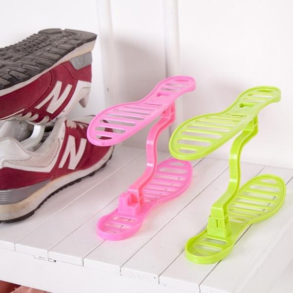 雙層鞋架 多功能鞋子收納架 宿舍鞋架 Z型鞋架 鞋櫃收納 贈品禮品 B1088-細節圖6