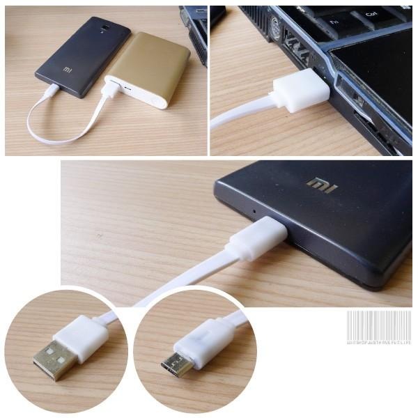 充電線 micro USB 麵條扁線-短 短版充電線 扁線 寬版 麵條線 B2576-細節圖2