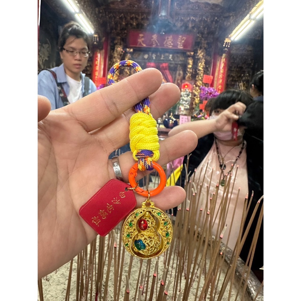 白沙屯媽祖 招財平安 旋轉葫蘆吊飾-細節圖2