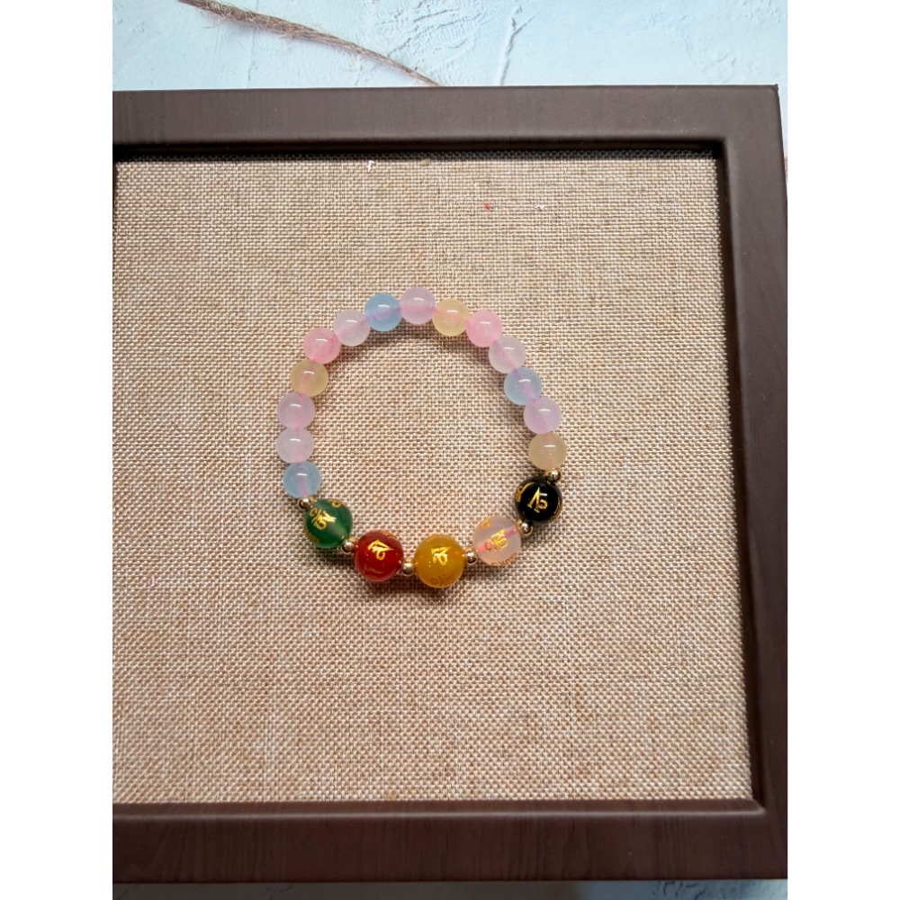 白沙屯媽祖過香爐 天然水晶 五行水晶 兒童手鏈 小朋友手鏈-規格圖1