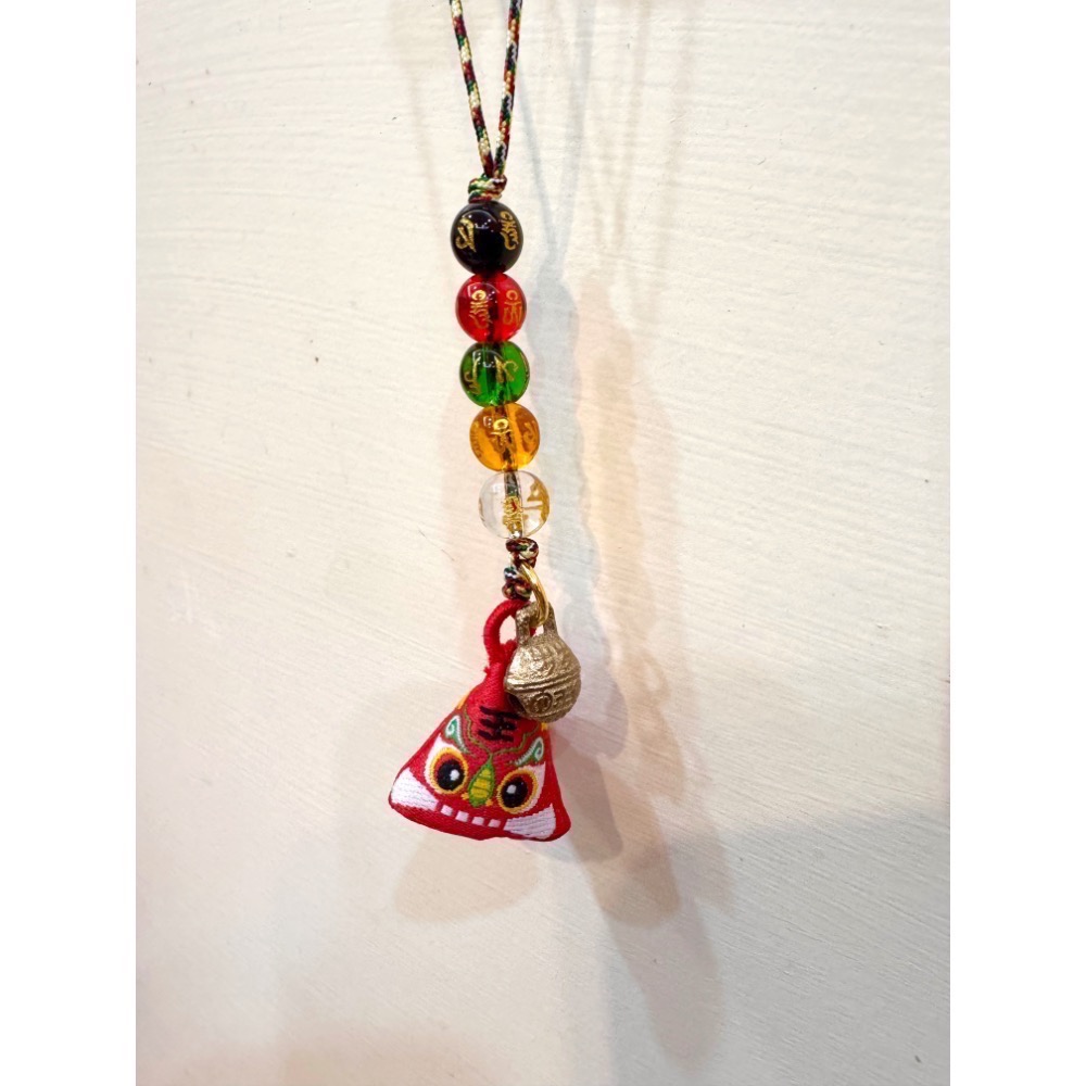 白沙屯媽祖 過香爐 命理師推薦 虎鈴 五色線 吊飾 蛇年化厄 五色六字真言-規格圖3