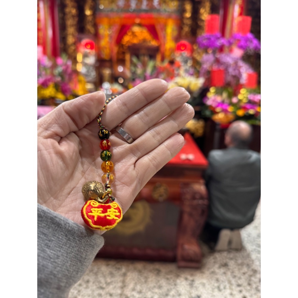 白沙屯媽祖 過香爐 命理師推薦 虎鈴 五色線 吊飾 蛇年化厄 五色六字真言-規格圖3