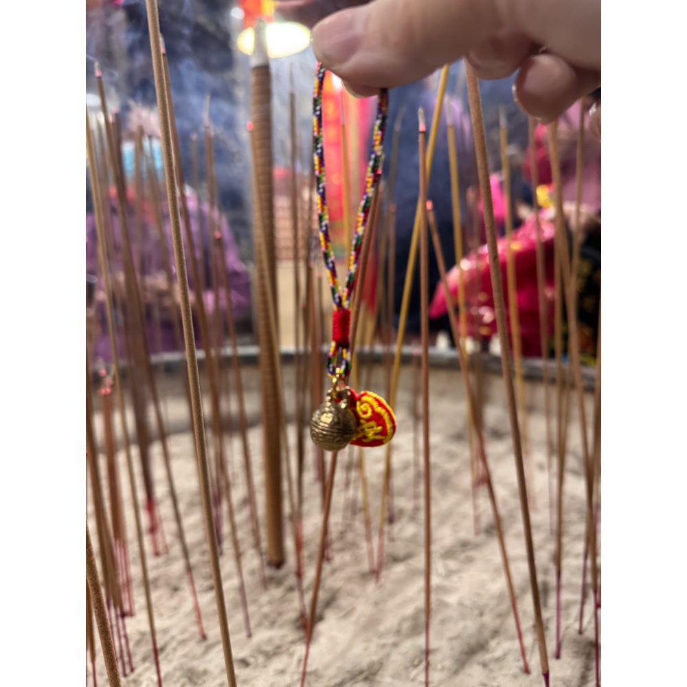 白沙屯媽祖過香爐 台灣手作  五色線平安虎鈴 吊飾-細節圖5