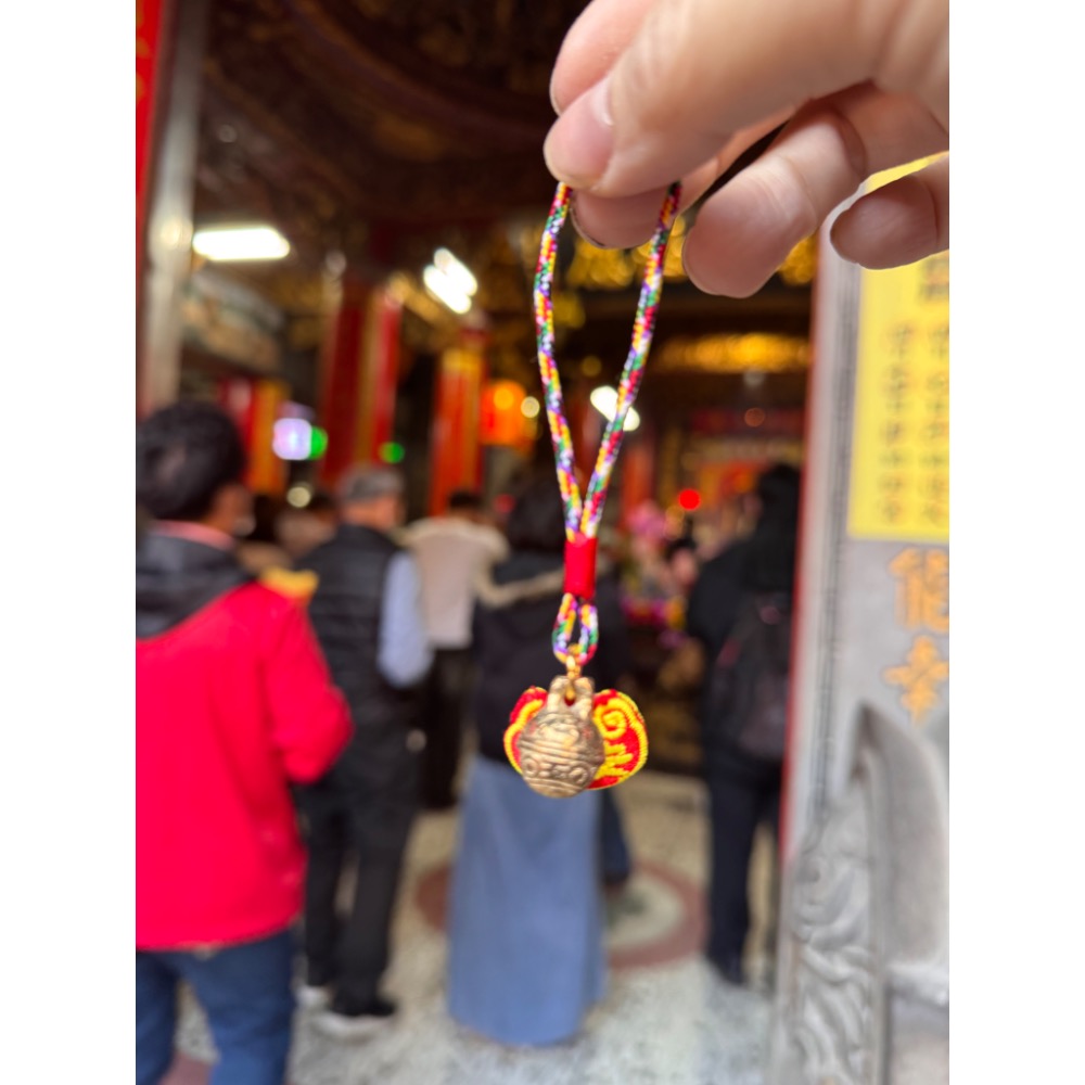 白沙屯媽祖過香爐 台灣手作  五色線平安虎鈴 吊飾-規格圖5
