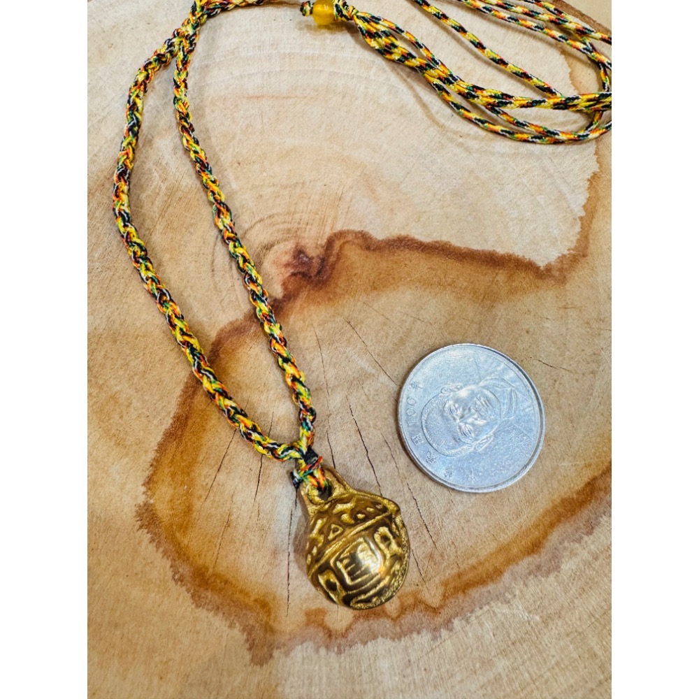 白沙屯媽祖過香爐 虎鈴 台灣製 五色線 五行 消災解厄 寵物項鏈 大人小朋友項鏈-細節圖3