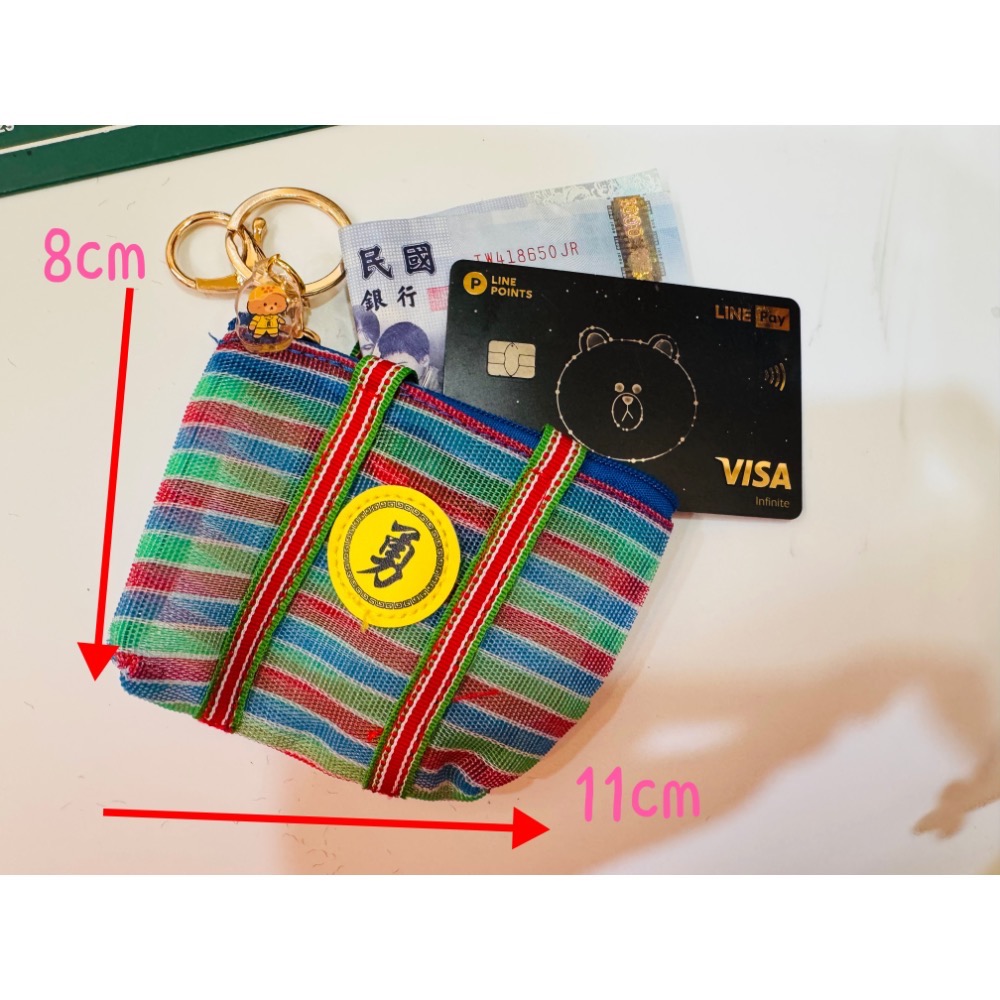 白沙屯媽祖 熊勇 茄芷袋零錢包 耳機包-細節圖2