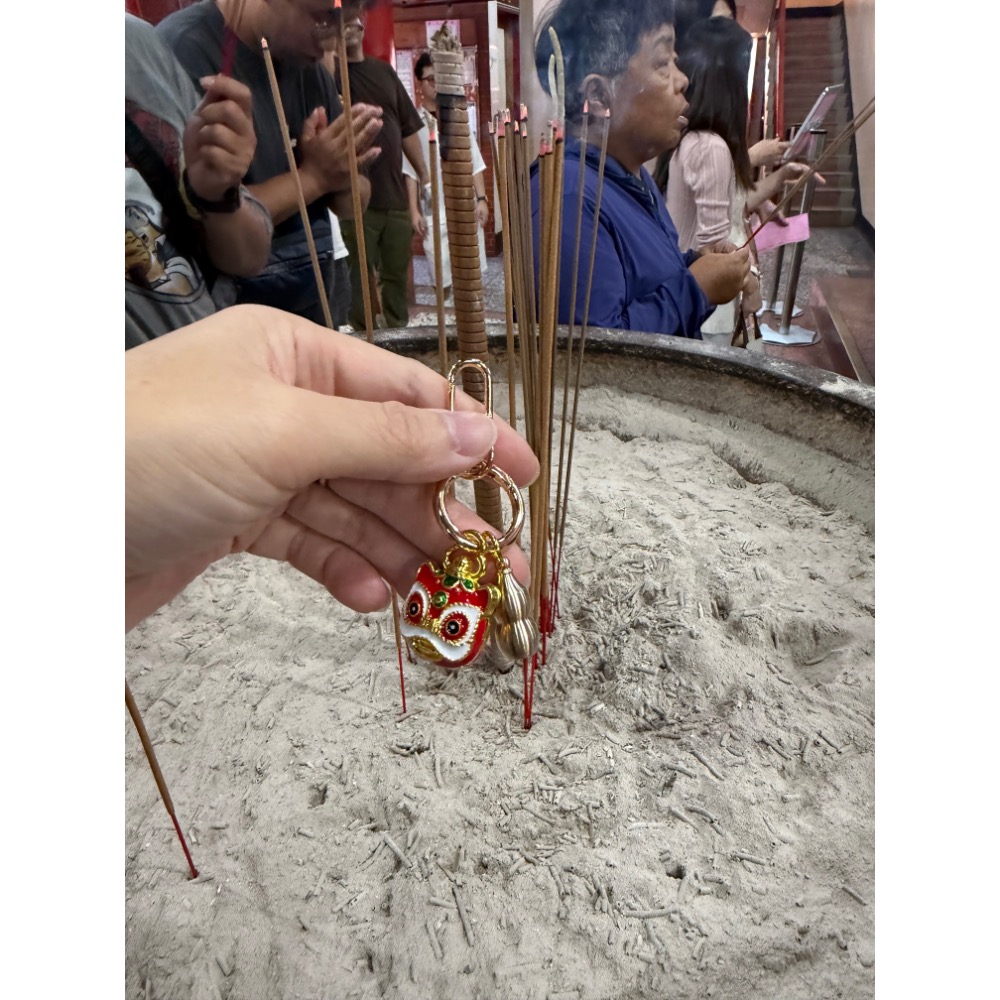 🏮 獨家設計首發 白沙屯媽祖庇佑 平安香灰・吉祥醒獅平安勇行 鑰匙圈-細節圖3