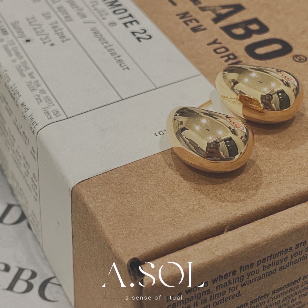 All the way｜耳環｜胖胖水滴-細節圖3