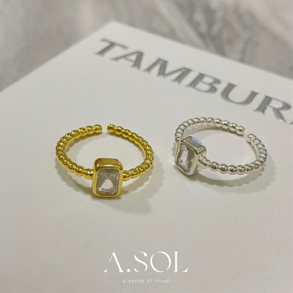 Oct.新品｜可調式戒指｜細閃方鑽-規格圖3