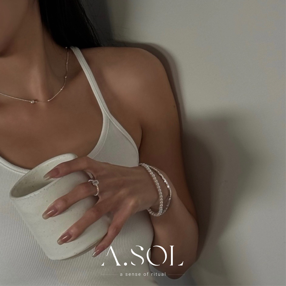 Oct.新品｜項鍊｜幾何圓珠造型-細節圖3