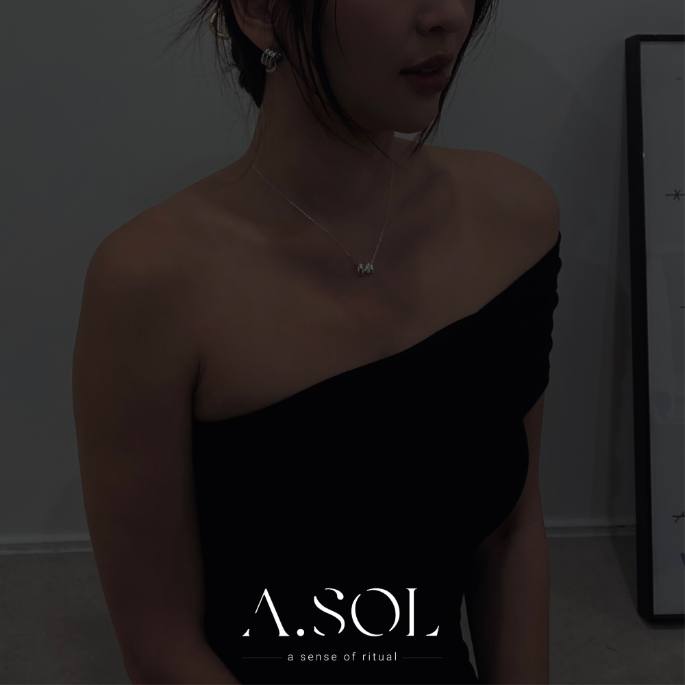 Oct.新品｜項鍊｜褶皺波紋-細節圖3