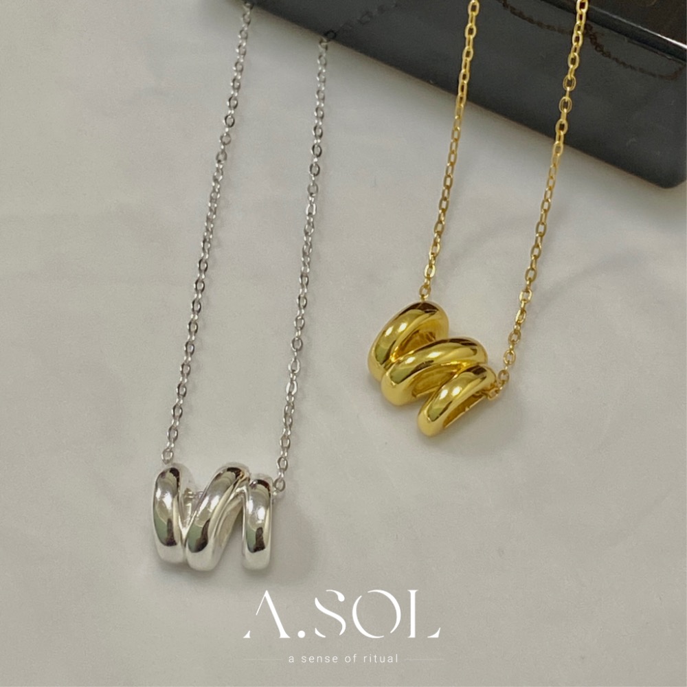 Oct.新品｜項鍊｜褶皺波紋-規格圖3
