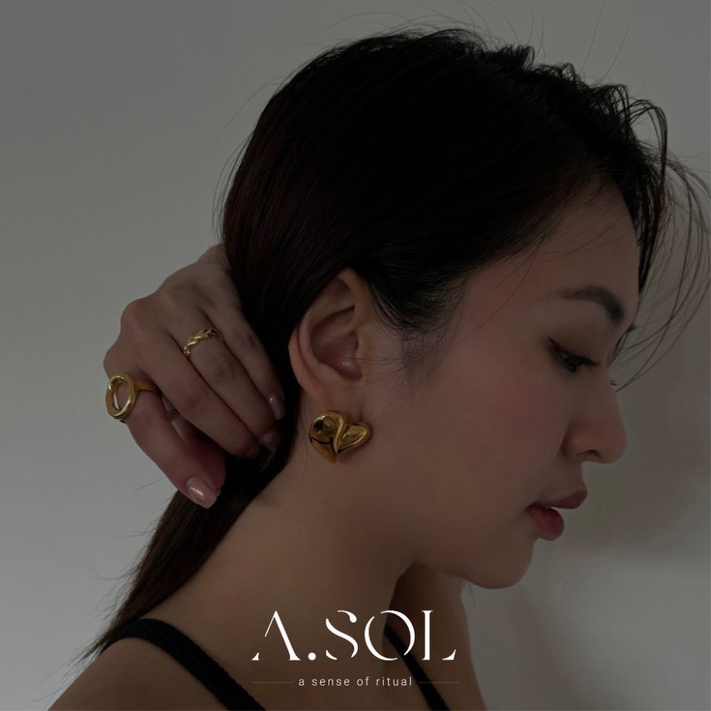 Oct.新品｜耳環｜愛心-規格圖3