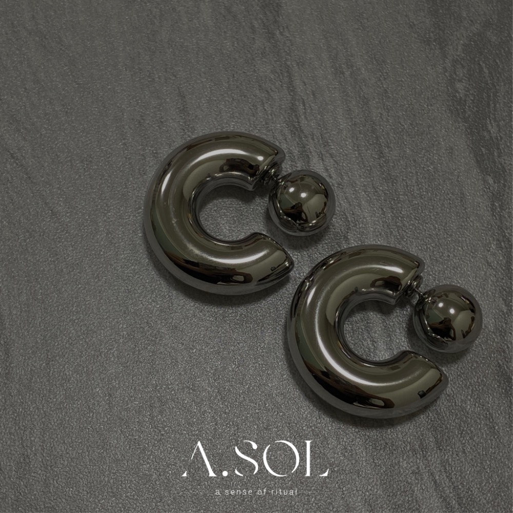 Oct.新品｜耳環｜C型-規格圖3