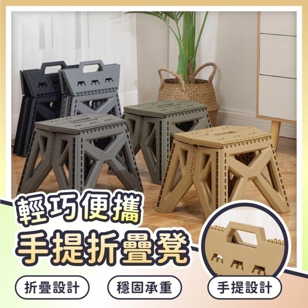 【7-ELEVEN 門市團購】多色 戶外折疊椅 折疊凳 折疊椅 多用途-細節圖2