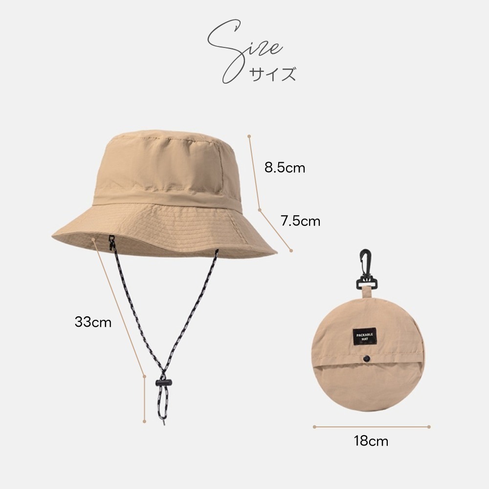 【限時購】日系摺疊防曬漁夫帽  (2入)-細節圖10