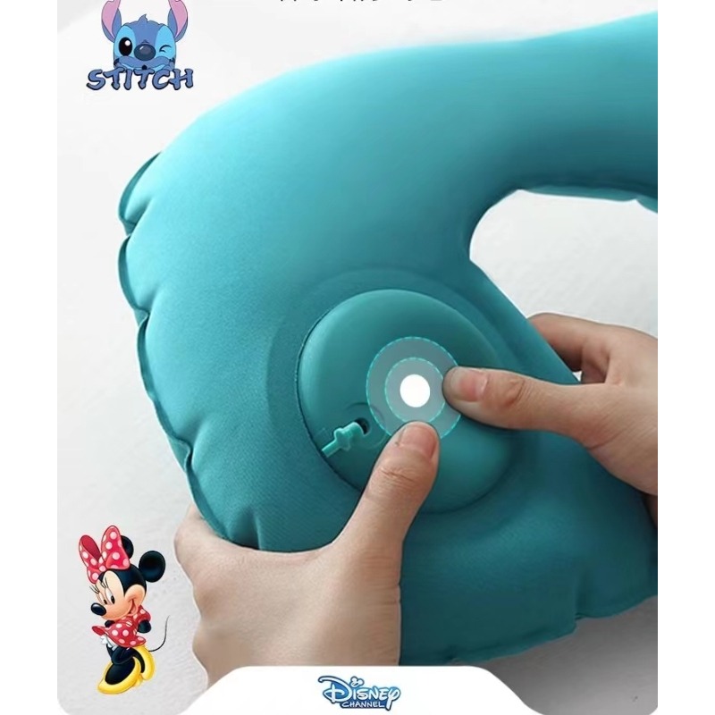 ❤️廣州APM代購－－－-充氣式涼感冰絲植絨U型頸枕-細節圖4