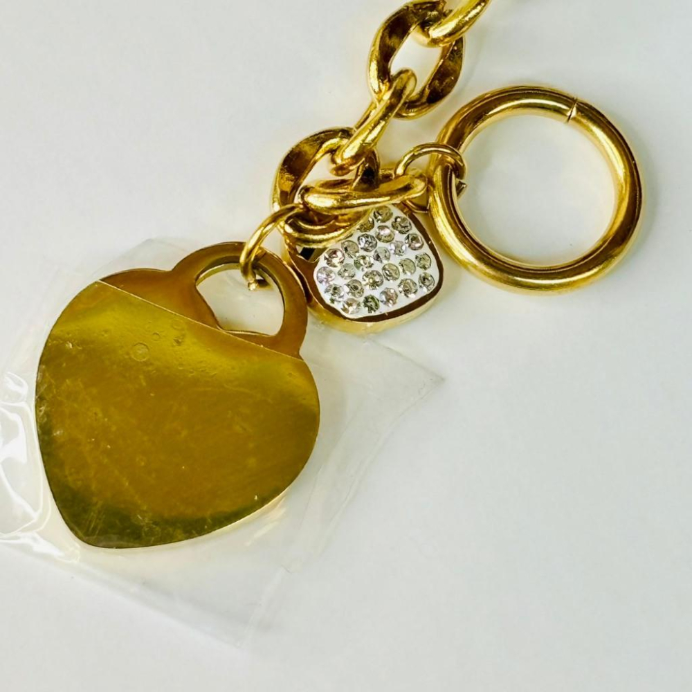 3123MY【小確幸飾品】鈦鋼手鍊 鈦鋼 醫療鋼 抗過敏 不褪色 防水 耐磨 金色 玫瑰金 銀色 OT扣 愛心 英文-細節圖2