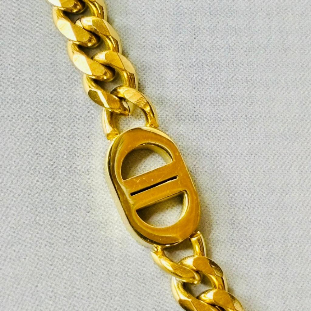 3128MY【小確幸飾品】鈦鋼手鍊 鈦鋼 醫療鋼 抗過敏 不褪色 防水 耐磨 金色 豬鼻 love雙鍊 排鋯 四葉草-細節圖2