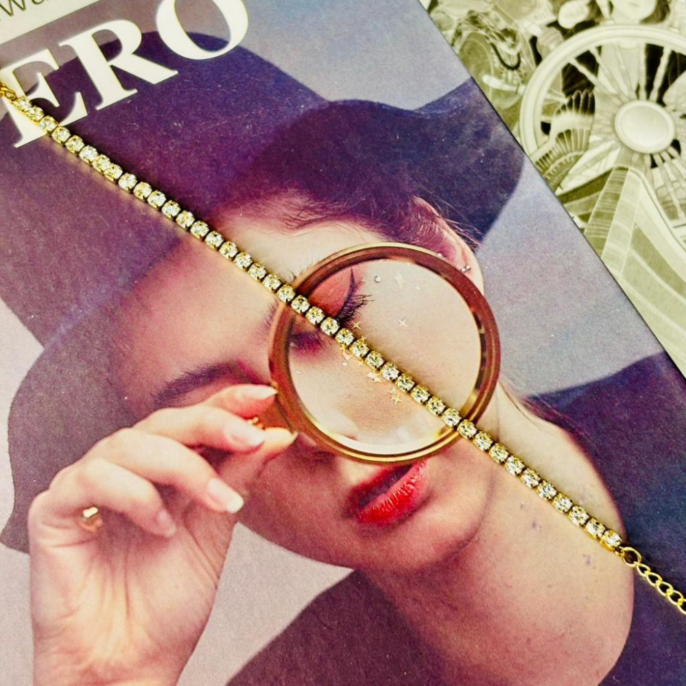 3128MY【小確幸飾品】鈦鋼手鍊 鈦鋼 醫療鋼 抗過敏 不褪色 防水 耐磨 金色 豬鼻 love雙鍊 排鋯 四葉草-細節圖7