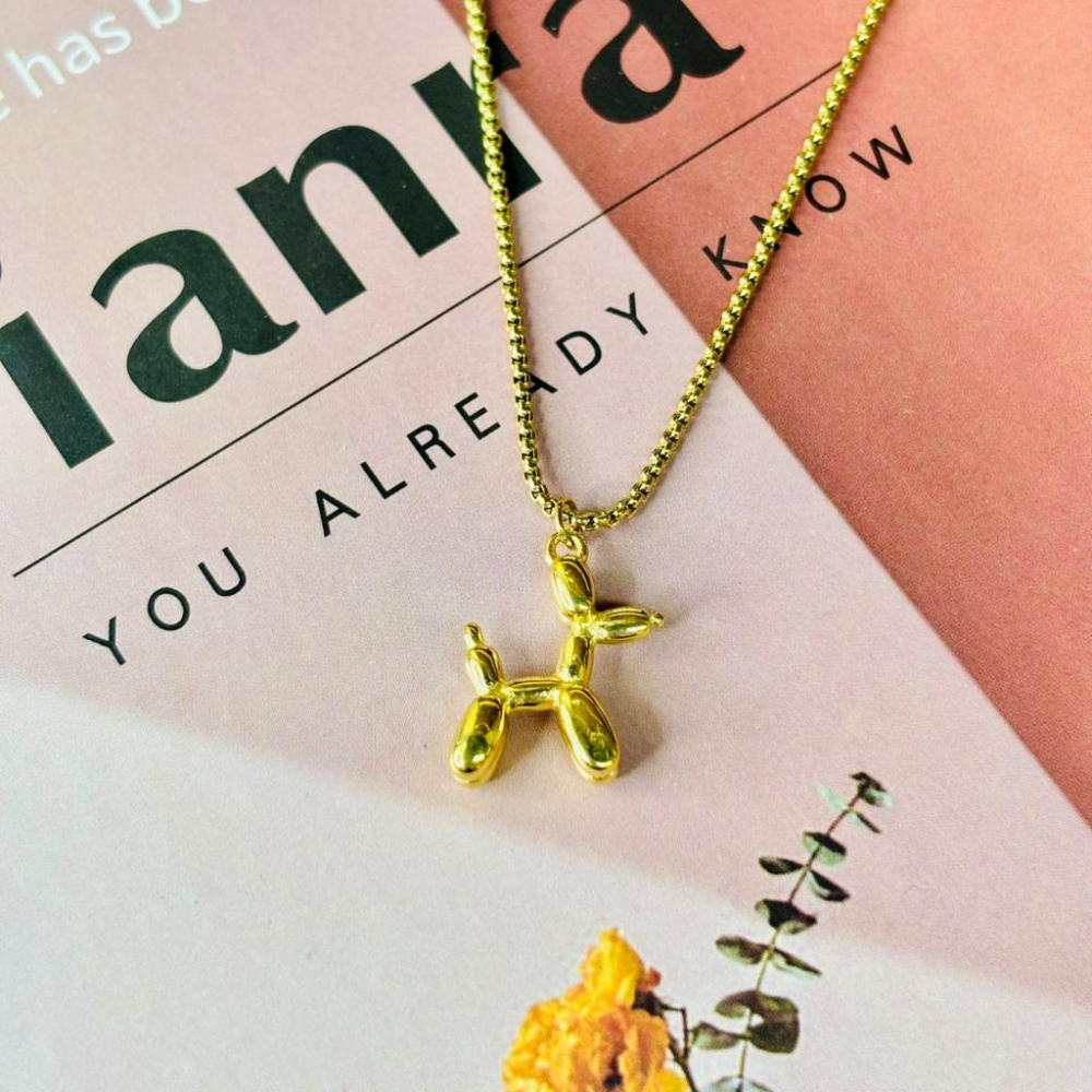 2096MY【小確幸飾品】鈦鋼項鍊 醫療鋼 抗過敏 不褪色 防水 耐磨 質感 金色 福袋 馬 H 貝珠 綠鋯 四葉草-細節圖3