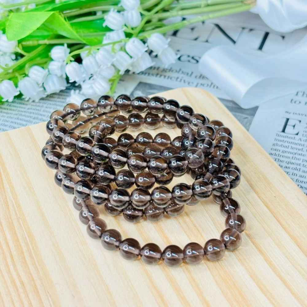 8326MY【小確幸飾品】冰曜石手串 五行水能量 海底輪療癒 天然礦石-細節圖2