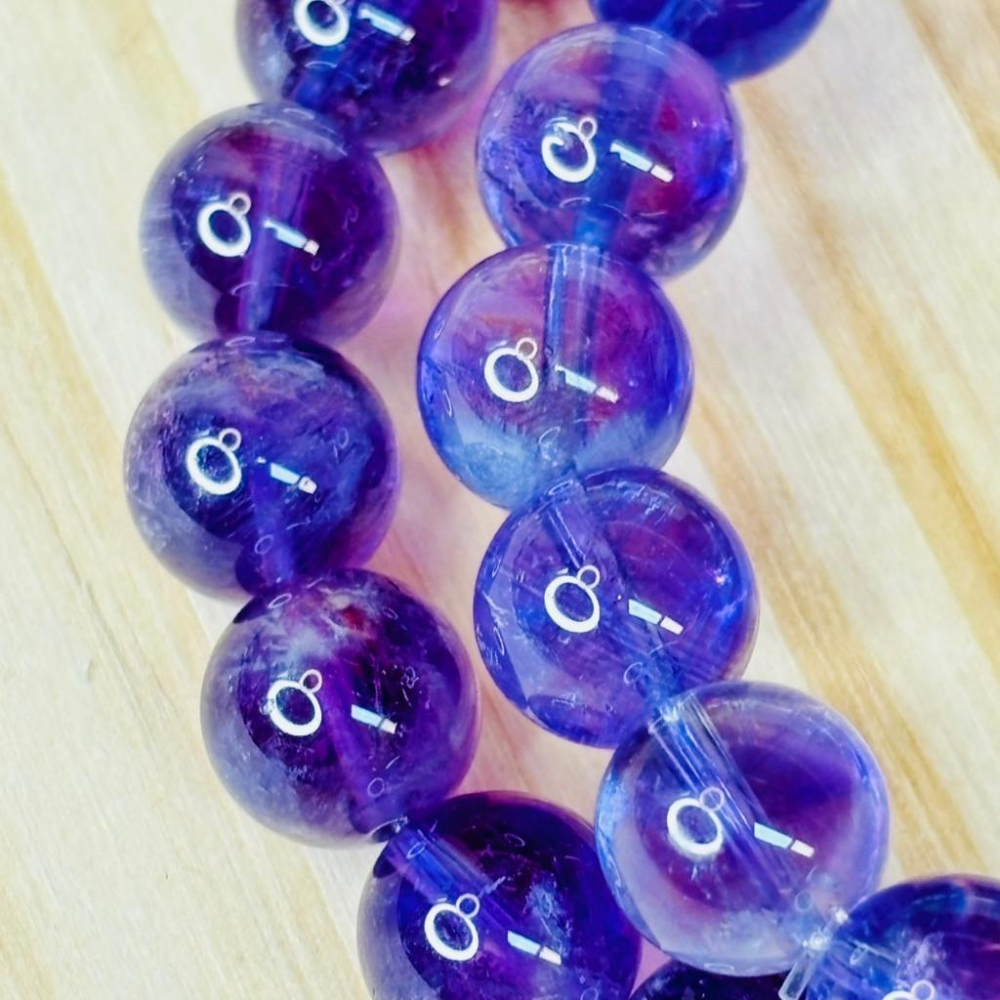 83099JU【小確幸飾品】夢幻紫水晶手串 五行火能量 頂輪療癒 天然礦石-細節圖7