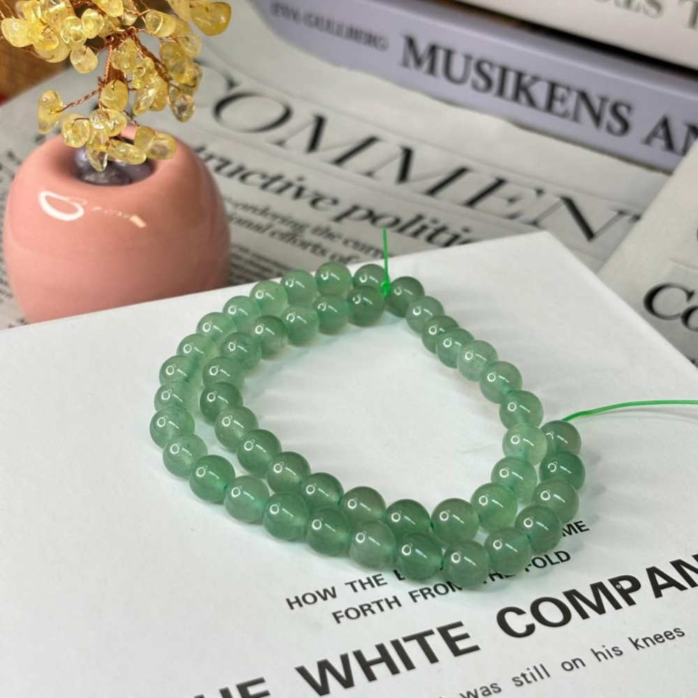 8322SE【小確幸飾品】綠東陵石手串 綠東陵石 五行木能量 心輪療癒 天然礦石-細節圖2