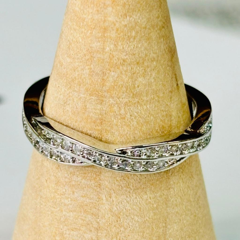 9441MY【小確幸飾品】莫桑鑽S925銀戒指 日韓 輕奢 華麗 白鑽 金色 玫瑰金 銀色 可調戒圍-細節圖7