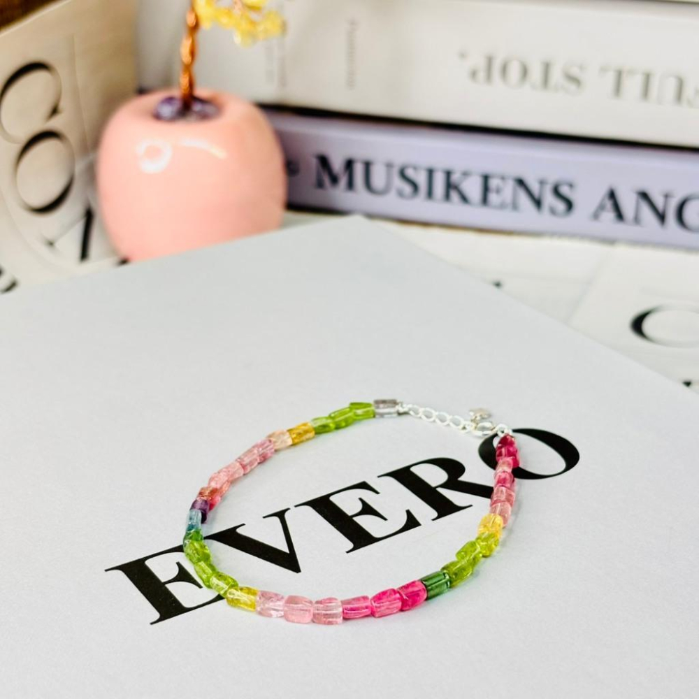 8360AP【小確幸飾品】碧璽手串手鍊 碧璽  旺夫旺子旺全家 五行能量 脈輪療癒 天然礦石-細節圖6