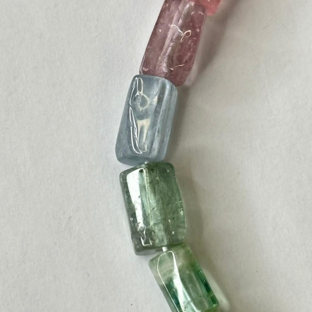 8360AP【小確幸飾品】碧璽手串手鍊 碧璽  旺夫旺子旺全家 五行能量 脈輪療癒 天然礦石-細節圖7