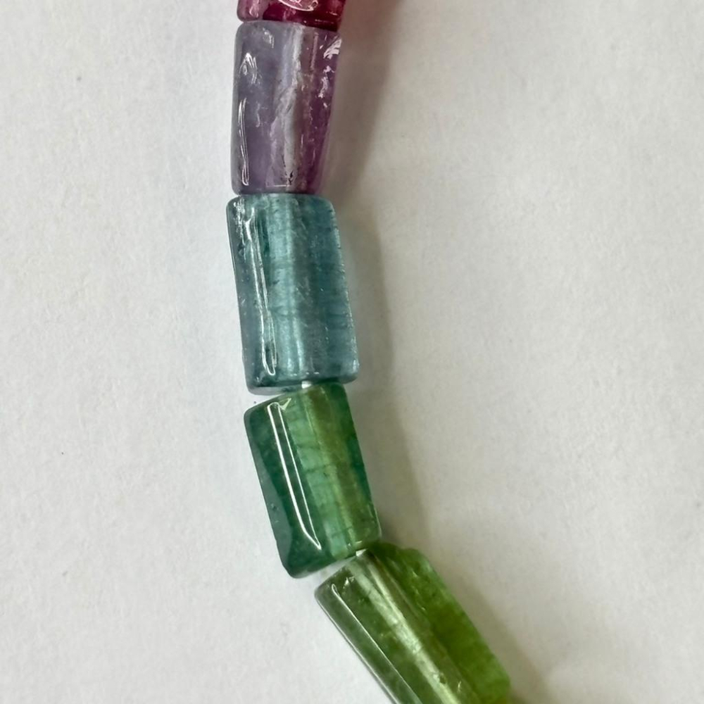 8360AP【小確幸飾品】碧璽手串手鍊 碧璽  旺夫旺子旺全家 五行能量 脈輪療癒 天然礦石-細節圖8