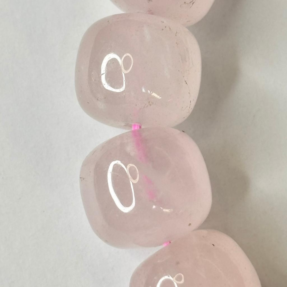 8350AP【小確幸飾品】粉水晶水晶手串 粉水晶 五行火能量 心輪療癒 天然礦石-細節圖5