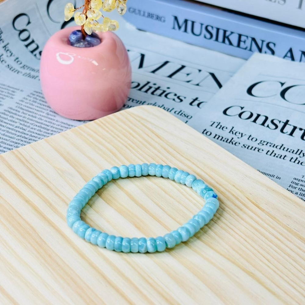 8334AP【小確幸飾品】海紋石手串 五行水能量 喉輪療癒 天然礦石-細節圖2