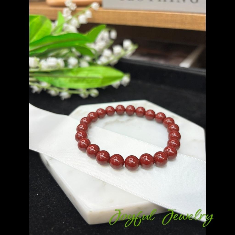 8304AP【小確幸飾品】紫金砂水晶手串 五行屬火對應海底輪  安太歲開運鎮煞祈福納財  養顏美容  促進血液循環-細節圖3