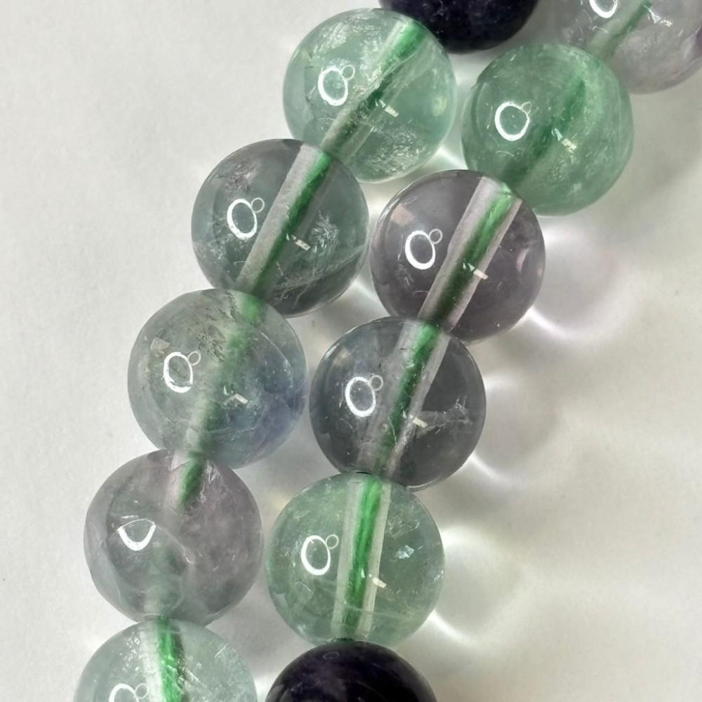 8346AP【小確幸飾品】綠螢石水晶手串 綠螢石 五行木能量 心輪療癒 天然礦石-細節圖4