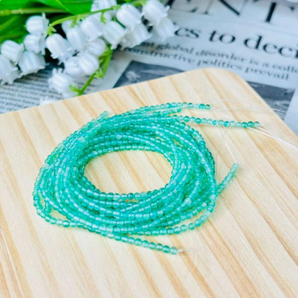 8321MY【小確幸飾品】綠草莓晶水晶手鍊 五行木能量 心輪療癒 天然礦石-細節圖2