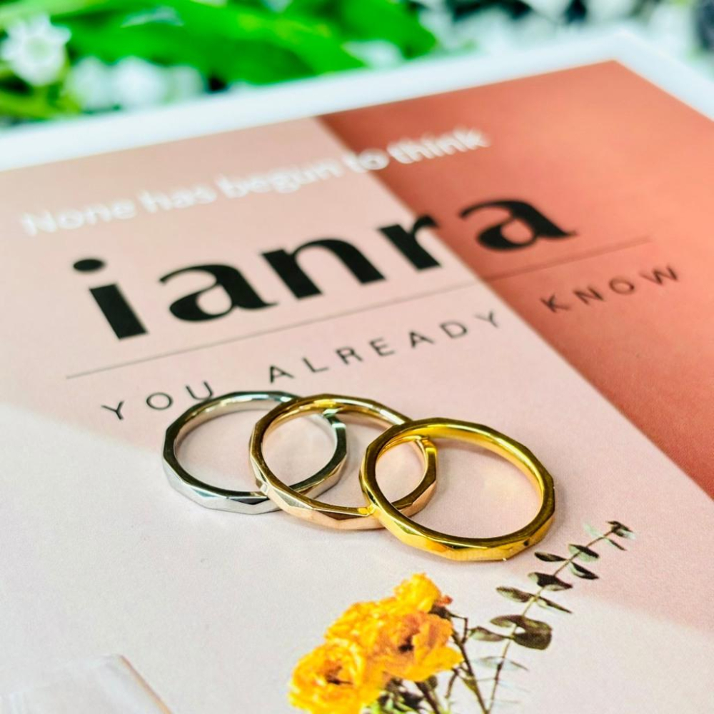 4012AP【小確幸飾品】鈦鋼戒指 小確幸飾品 抗過敏 不褪色 防水 耐磨 固定戒圍 低調 質感 極簡 時尚 百搭 波浪-細節圖2