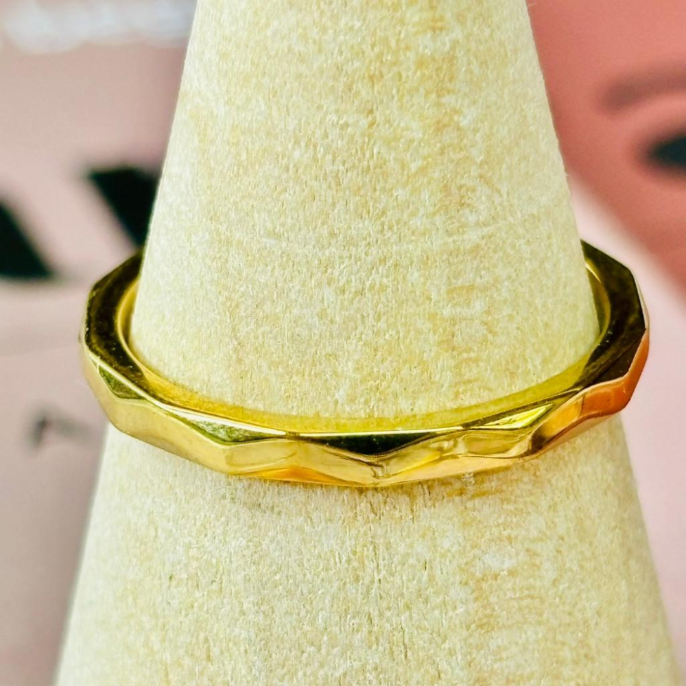 4012AP【小確幸飾品】鈦鋼戒指 小確幸飾品 抗過敏 不褪色 防水 耐磨 固定戒圍 低調 質感 極簡 時尚 百搭 波浪-細節圖3