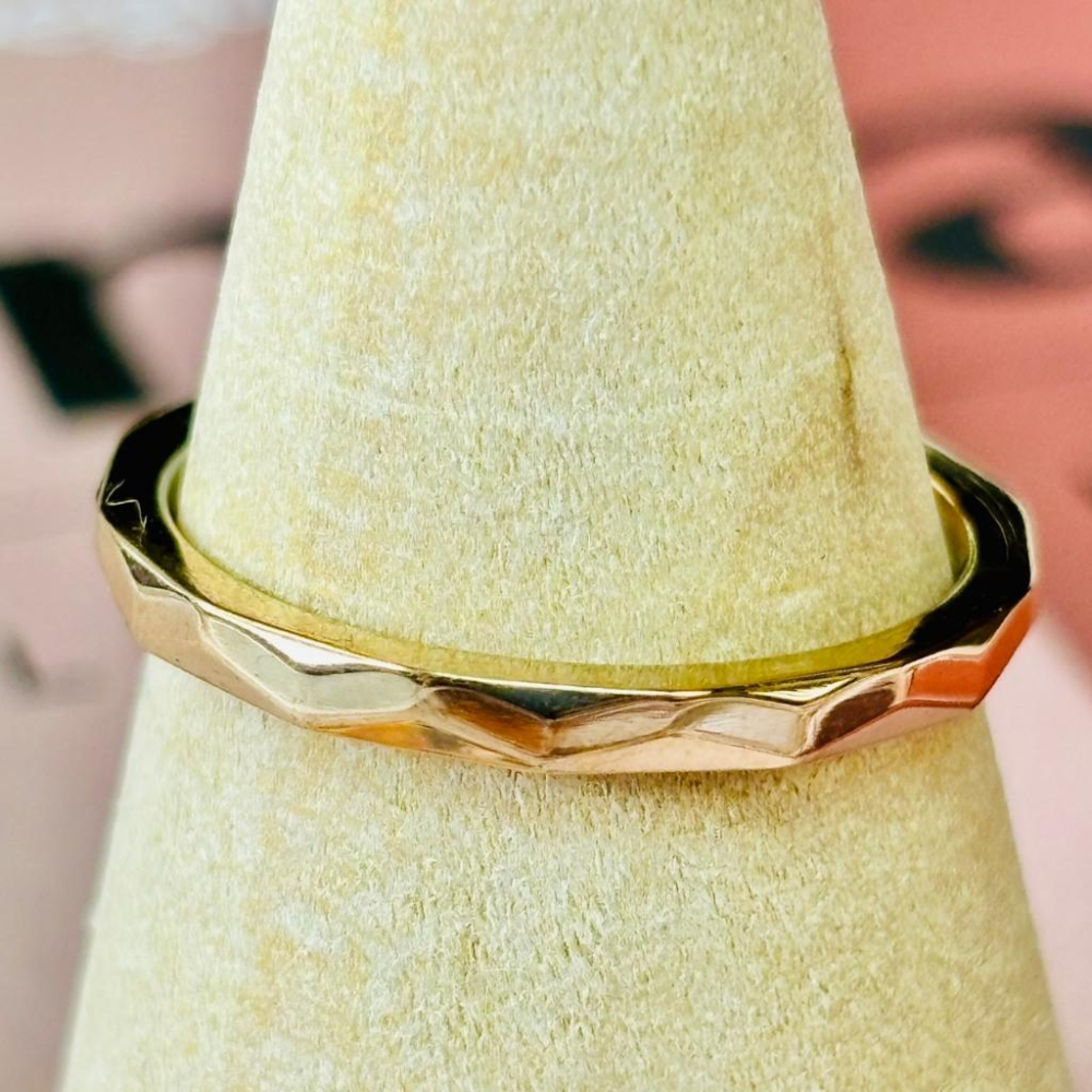 4012AP【小確幸飾品】鈦鋼戒指 小確幸飾品 抗過敏 不褪色 防水 耐磨 固定戒圍 低調 質感 極簡 時尚 百搭 波浪-細節圖4