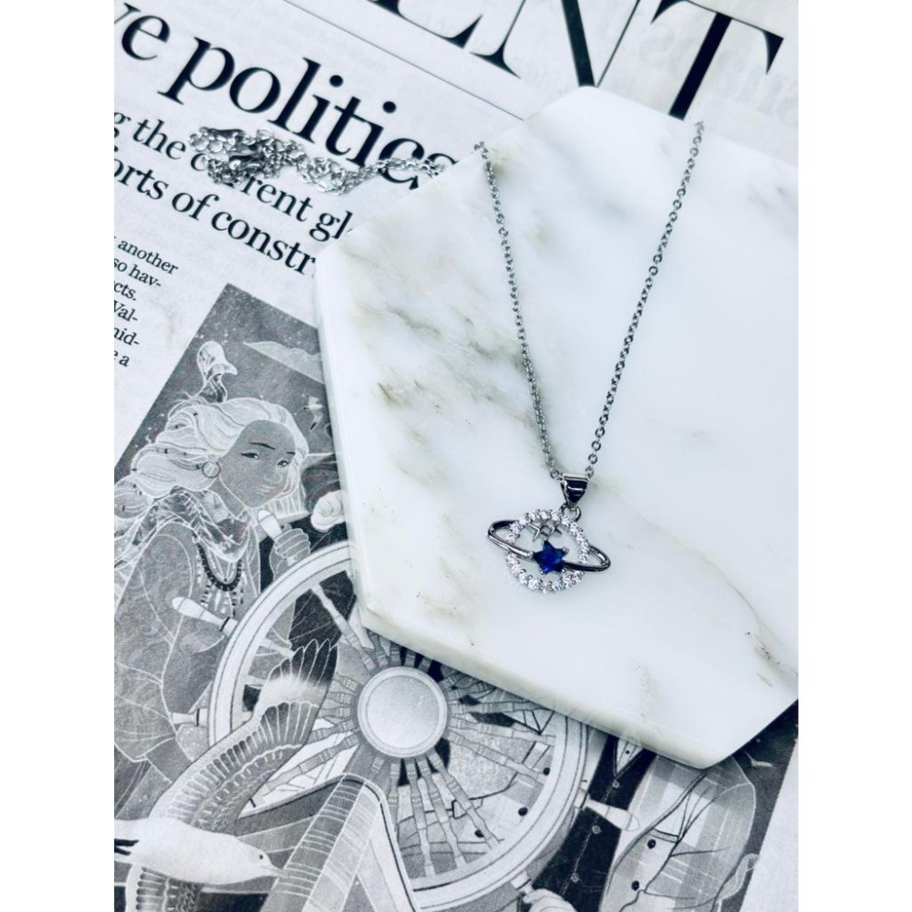 【小確幸飾品】莫桑鑽S925銀項鍊 蝴蝶結 天鵝 梵家 簍空 愛心 芒星 櫻花 綠鑽 藍鑽 粉鑽 彩鑽-細節圖2