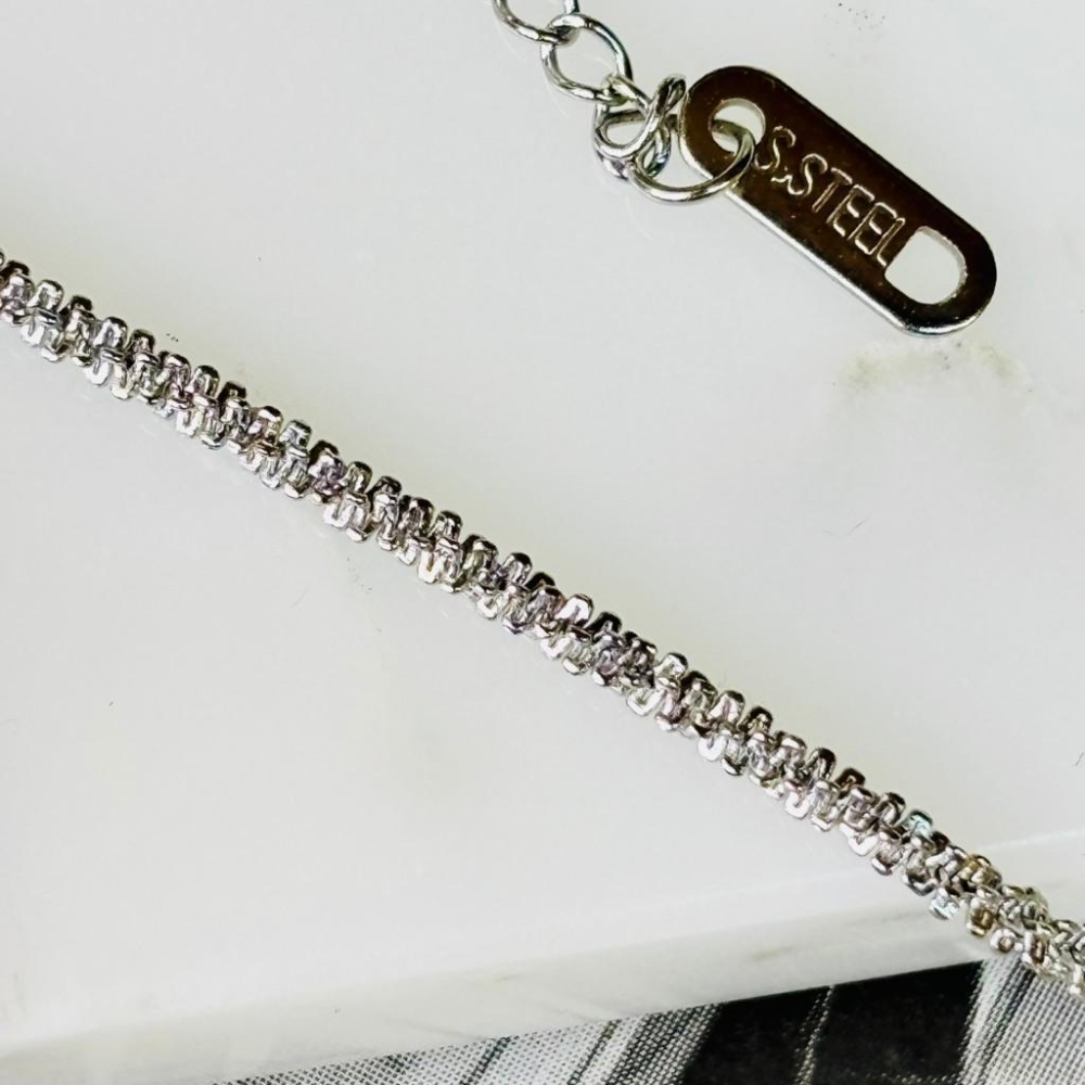 2044MA【小確幸飾品】鈦鋼項鍊 鈦鋼 醫療鋼 抗過敏 不褪色 防水 耐磨 日韓 流行 質感 鎖骨練 波光粼粼-細節圖2