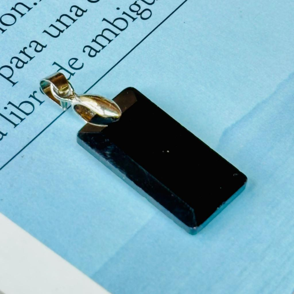 8201JA【小確幸飾品】天然水晶吊墜 水滴 無事牌 白水晶 黑曜石 粉水晶 紫水晶-細節圖3